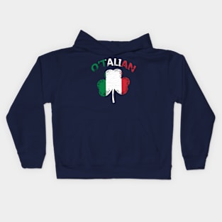 St patricks day o'talian italian Kids Hoodie